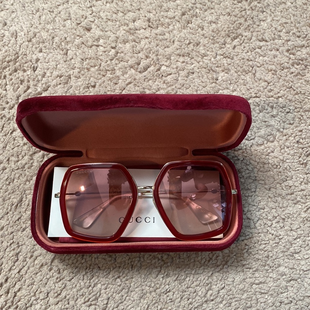 Authentic Gucci Square Sunglasses 55mm